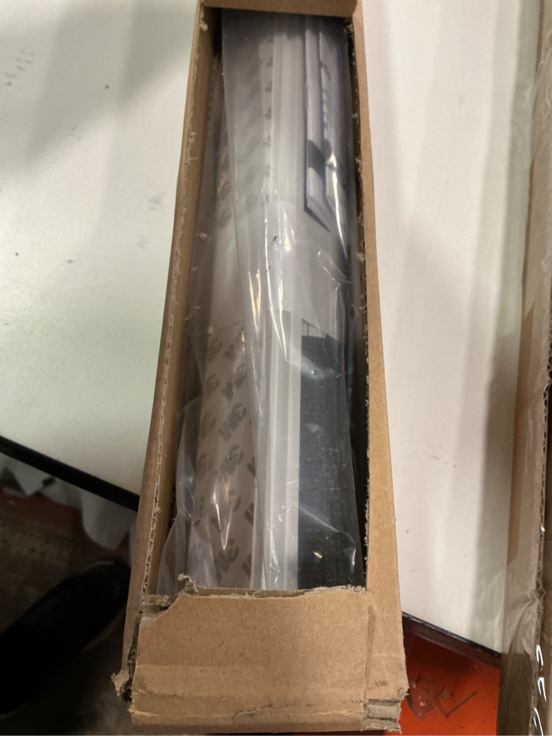 Condition photo showing Good Condition for lazblinds no tools no drill cordless zebra blinds for windows, dual layer light control for day and night, light filtering privacy roller blinds and shades for home, 36" w x 72" h, grey grey 35.88"w x 72"h