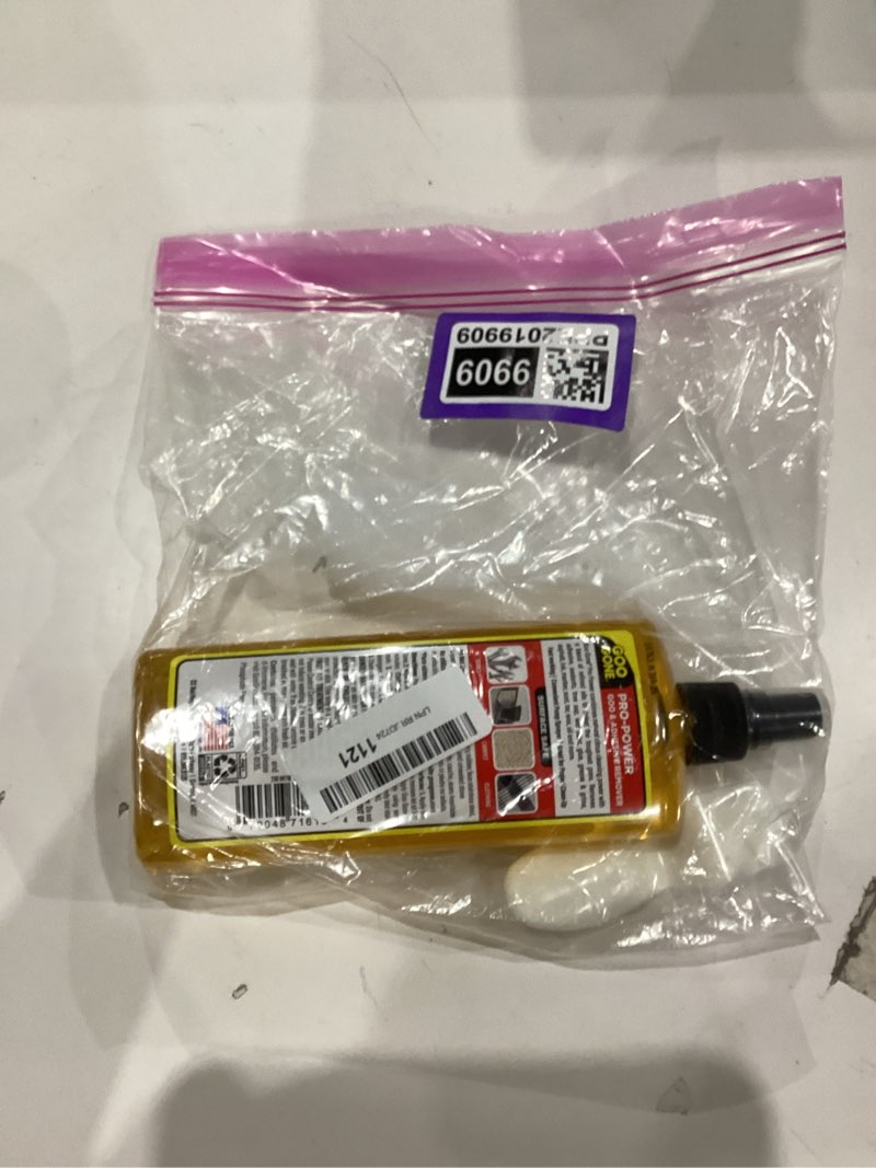 Condition photo showing As Is for Goo Gone Spray Pro-Power Adhesive Remover with Scraper, Professional Strength, Easily Removes Wood Glue, Grease, Tar, Stickers, Goos, Wet Paint & Grime, Surface Safe, Fast Working, 16 Fl Oz