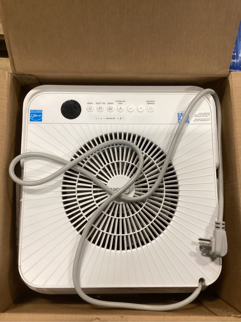 Condition photo showing Good Condition for Midea Cube 50 Pint Dehumidifier for Basement and Rooms at Home for up to 4,500 Sq. Ft., Smart Control, Compatible with Alexa (White), Drain Hose Included