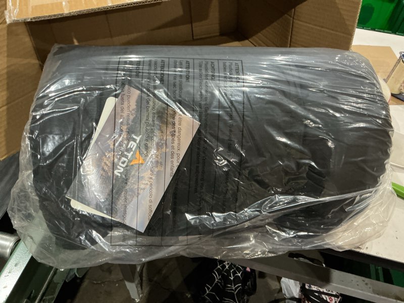 Condition photo showing New/Like New for teton sports evergreen sleeping bag - large cold-weather sleeping bags with -10?f, 0?f, 20?f, 35? fahrenheit options with an l-zipper - camping gear accessory for car & tent campers