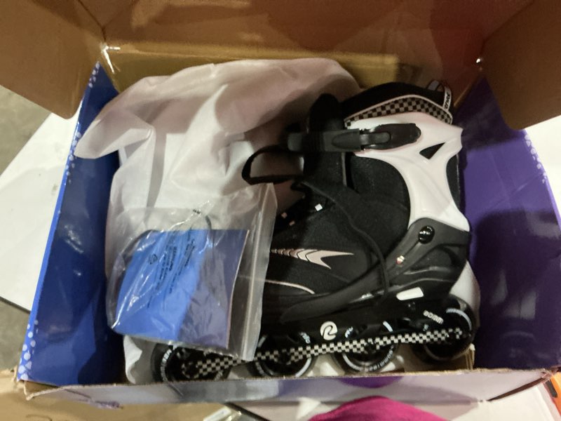 Condition photo showing Good Condition for ruthfot adjustable inline skates for boys and girls with full light up wheels, outdoor rollerskates for kids and women white x-large - adult (9.5w-12w/8.5m-11m)