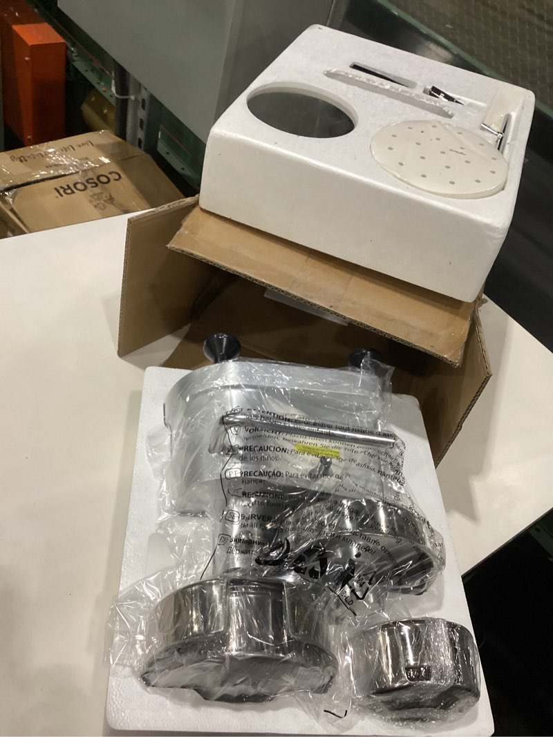 Condition photo showing Good Condition for used vevor commercial burger patty maker, hamburger beef patty maker with 3 convertible mold(4/5/6-inch), heavy duty stainless steel burger press machine, meat forming processor with 1500 pcs patty papers 4inch+5inch+6inch