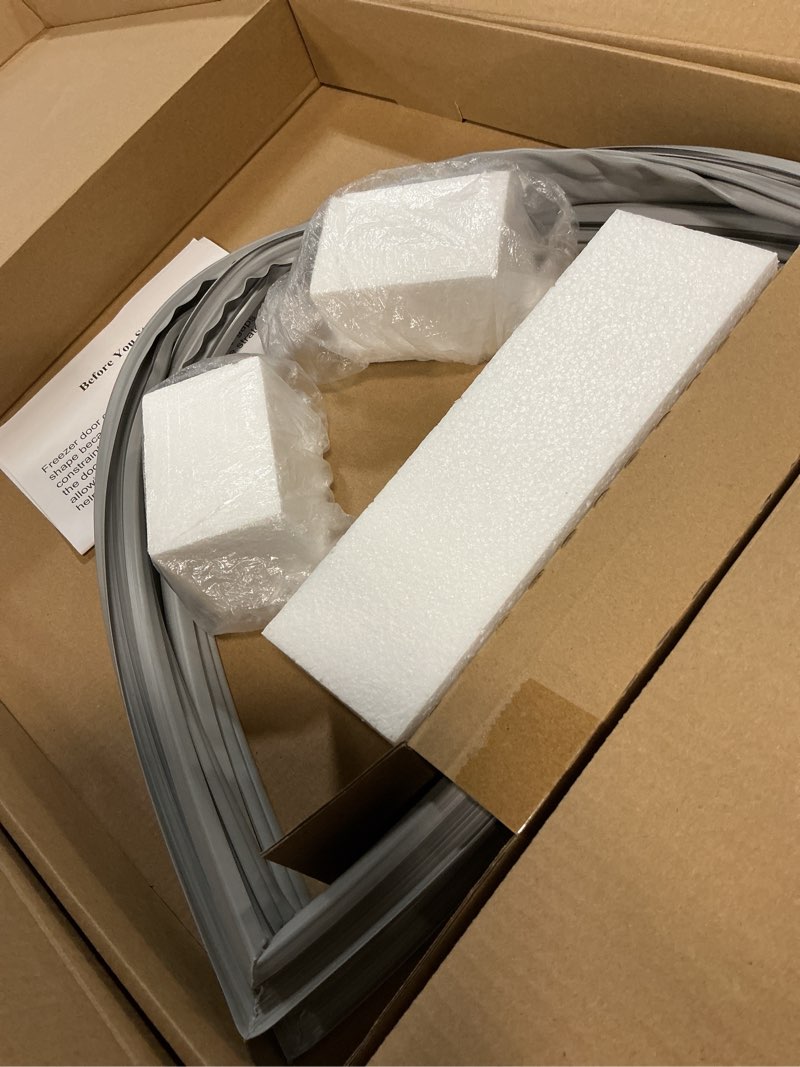 Condition photo showing Good Condition for 2pcs w10830274 refrigerator french door gasket compatible with whirlpool maytag kitchen aid jenn, replace w10294127, w10443273, ap6027236, pd00039746 refrigerator door seal, 32.09" x 16.93"