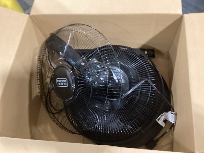 Condition photo showing Good Condition for BLACK+DECKER 16 Inches Stand Fan with Pedestal Base, Height Adjustable Pedestal Fan with Remote and Touch Control Panel, Free Standing Fan with 90-Degree Oscillating and 3-Speed Settings, Black