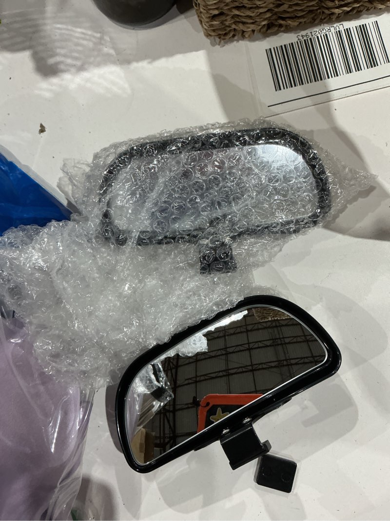 Condition photo showing Good Condition for blind spot mirror for car, hd glass convex wide angle blindspot rear view mirrors, adjustable clip on car side mirror for trucks suvs jeep rvs, fits max 0.16in/0.4cm framed mirrors black 2pcs