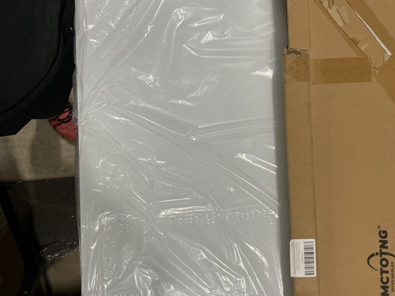 Condition photo showing As Is for magnetic glass whiteboard 36"x24", frameless wall mounted dry erase board, non-porous ghost free wipe resistant magnetic white board for office classroom home white 36"w x 24"h