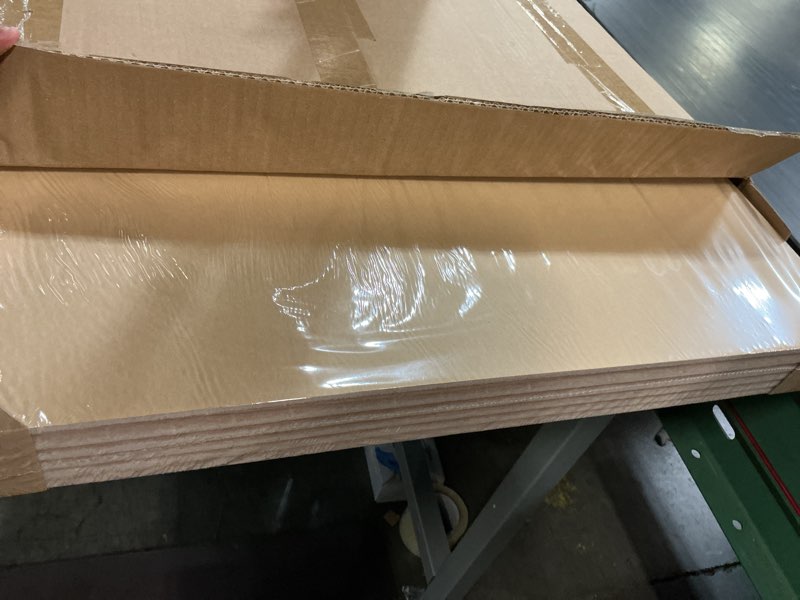 Condition photo showing New/Like New for 6 pcs acoustical wall panels?23.6 x 23.6 inch self-adhesive sound absorbing panels decorative, wood-pattern printing soundproof wall panel for home office studio,patchwork three-color