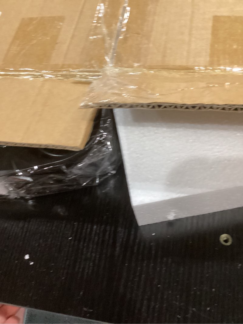 Condition photo showing Good Condition for Hadulcet Small Standing Desk Adjustable Height, Mobile Stand Up Desk with Wheels, Portable Walking Pad Table Stand, Rolling Laptop Cart for Standing or Sitting, Black