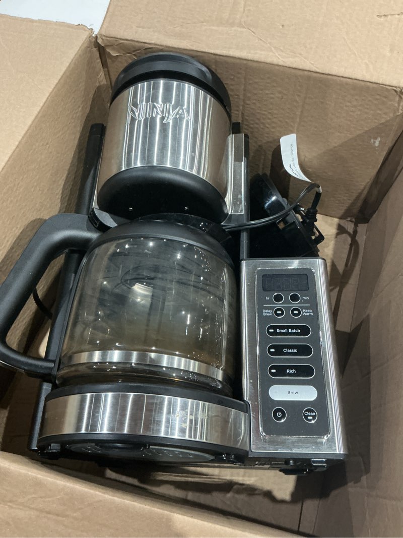 Condition photo showing As Is for iten similar))))ninja 12-cup programmable brewer ce251 coffee maker, 60 oz, black/stainless steel (renewed)