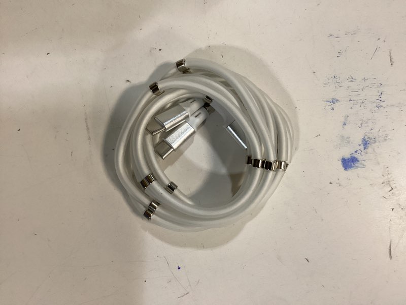 Condition photo showing As Is for Magnetic Charging Cable,(3FT) Super Organized Charging Magnetic Absorption Nano Data Cable for Galaxy S23/S22 Ultra S21 S10E S9 Note 20 10 9 8 Pixel, LG V30 G6, Nintendo Switch, OnePlus 5_2 Pack