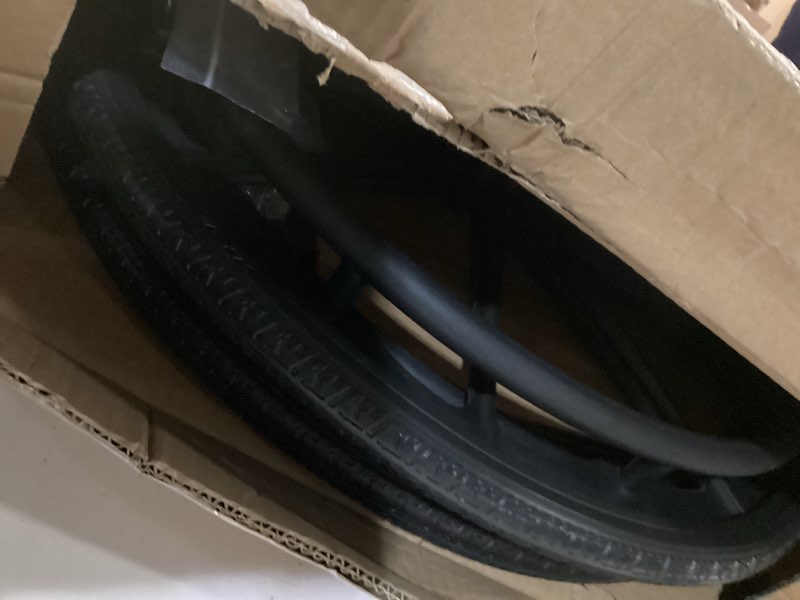Condition photo showing Good Condition for (1PR,Black) Wheelchair rear wheel replacement 24x1"wheel,Rear Wheel Assembly for 16-18-20 Inch Wheelchairs, Replacement parts (24 * 13/8(2count)) 24*13/8(2count)