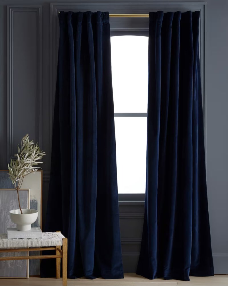 Cotton Velvet True Blackout Curtain