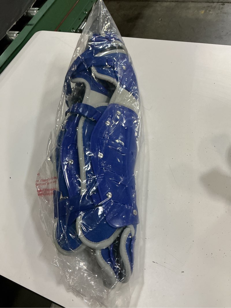 Condition photo showing New/Like New for all-star top star youth  baseball leg guards royal