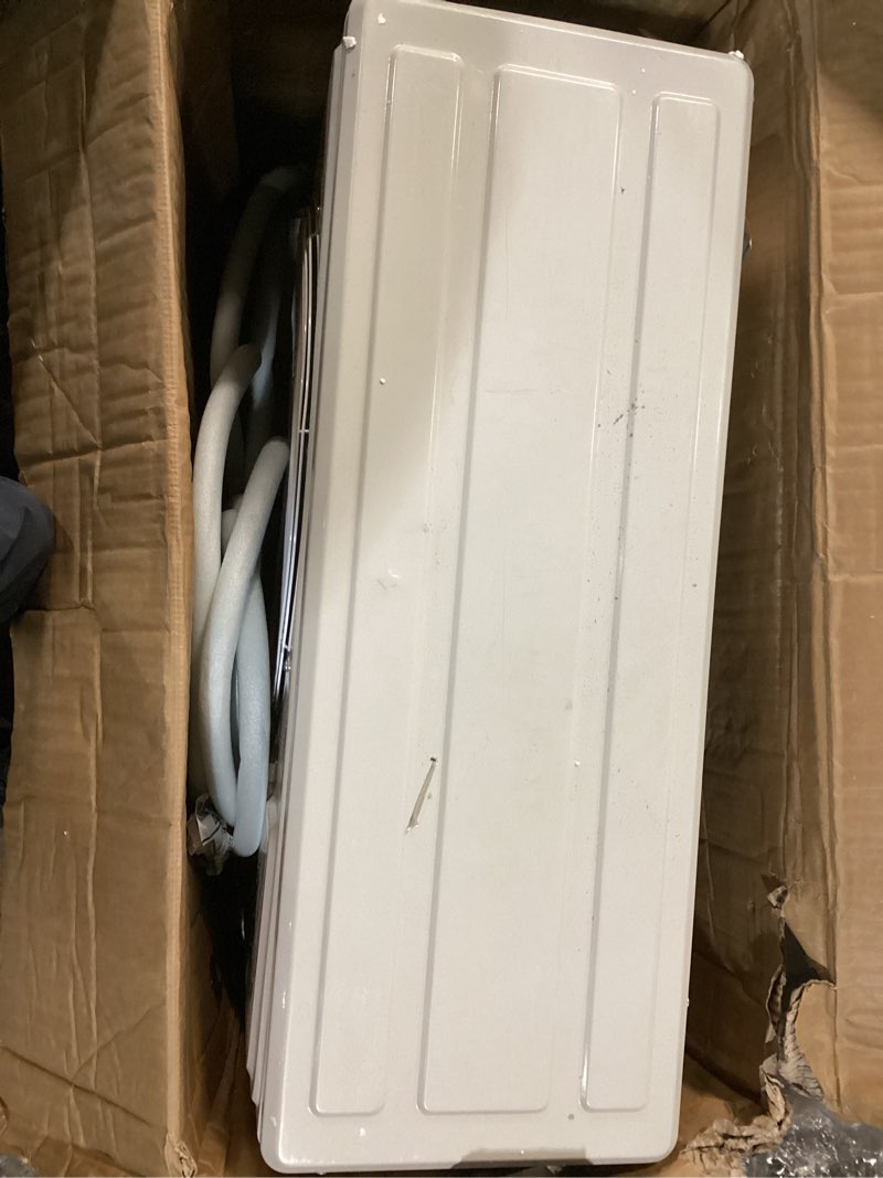 Condition photo showing As Is for GarveeHome 12000 BTU Mini Split AC/Heating System, 19 SEER2 Inverter 6-in-1 Split System Air Conditioners, Ductless Heat Pump Wall Mount AC Unit Cool Up to 750 Sq. Ft, Installation Kits, 115V White 2025 NEW-12K-115V-19 SEER2