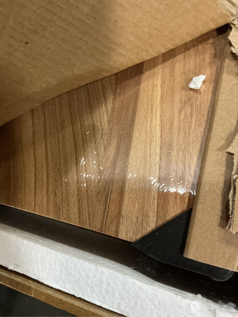Condition photo showing New/Like New for fun memories floating shelves for wall, 24"x9.3" rustic solid elm wood shelves, heavy-duty wall mounted shelves with invisible brackets, set of 2 for living room, bedroom, kitchen, natural finish natural finish 2 flat edge, 24"w