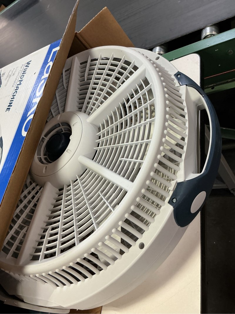 Condition photo showing Good Condition for Lasko Wind Machine Fan, Air Circulator Fan with 3 Speeds, 20" Model 3300, Gray