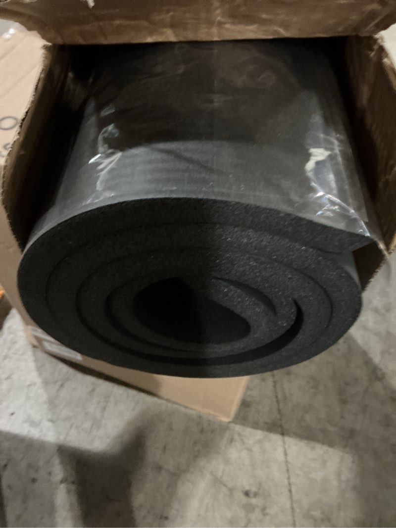 Condition photo showing New/Like New for prosourcefit extra thick yoga and pilates mat ½” (13mm) or 1" (25mm), 71-inch long high density exercise mat with comfort foam and carrying strap 1/2" black