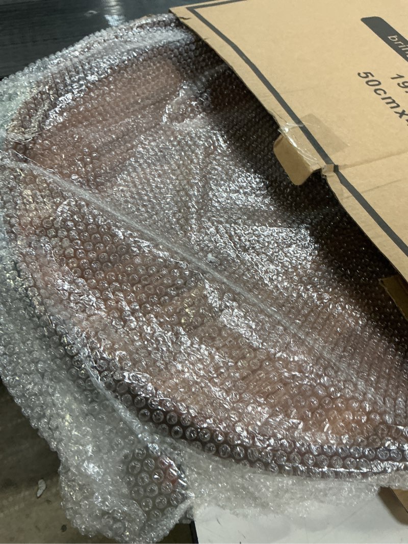 Condition photo showing Good Condition for Large Round Wooden Coffee Table Trays 20" - Multi-Functional Home Decor Ottoman Serving Platter Carbonized Black Brown 20"