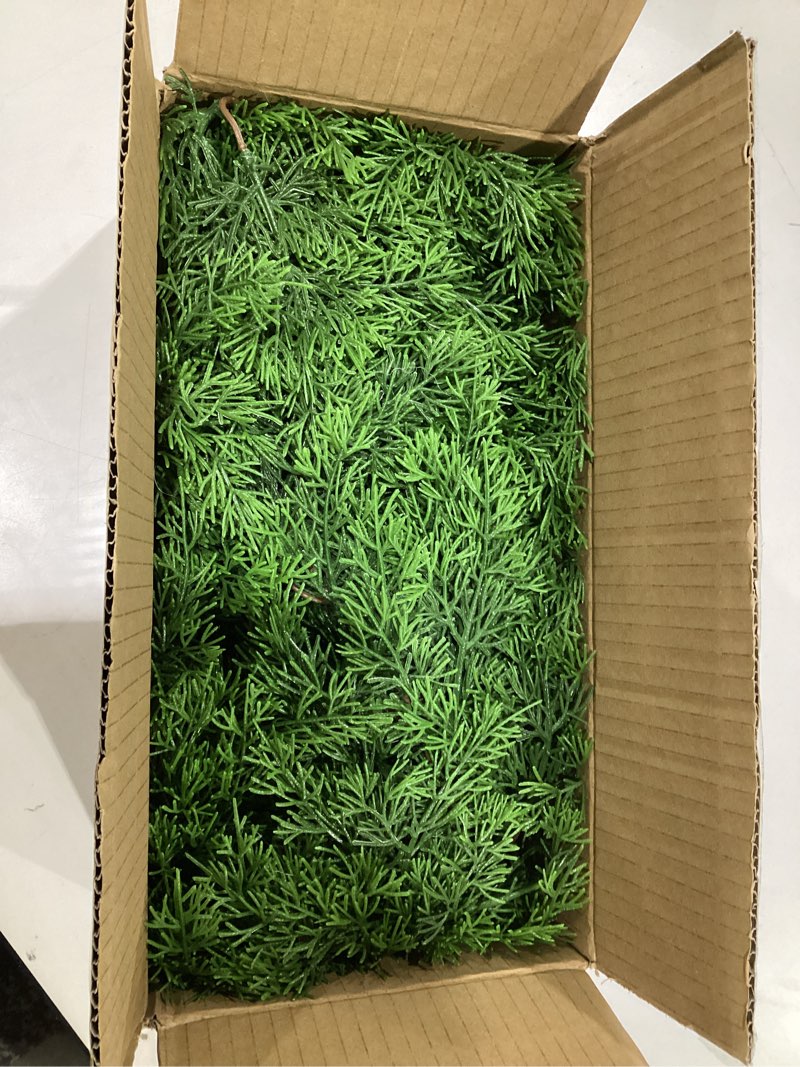 Condition photo showing Good Condition for 6.3FT Christmas Cedar Garland Artificial Cypress Greenery Soft Faux Pine Realistic Green Garland for Mantle Fireplace Table Wall Indoor Christmas Decorations 6.3 Ft Cedar 1