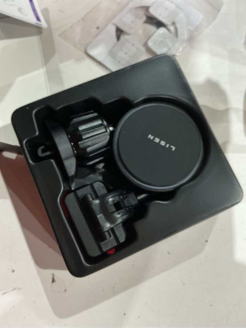 Condition photo showing Good Condition for lisen for 15w magsafe car mount charger,magnetic wireless cars charger,magnetic phone holder for cars,phone holders for your car accessories for men women jeep ford f150 for iphone 17-12,samsung,gifts black