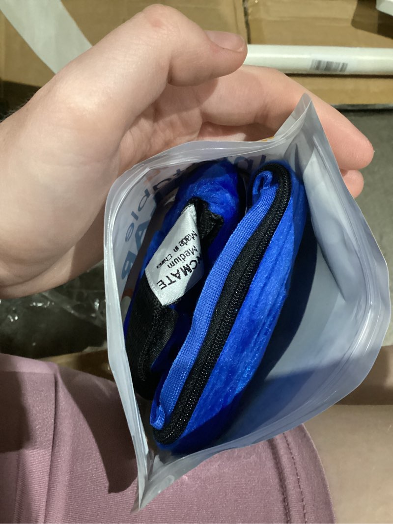 Condition photo showing As Is for bencmate inflatable dog cone collar alternative, soft dog cone for small medium large dogs and cats, neck recovery ecollar donut collar after surgery (medium, blue) blue medium [neck:7"-11"]