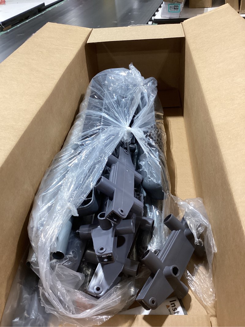 Condition photo showing Good Condition for HOMIDEC Clothes Drying Rack, Oversized 4-Tier(67.7" High) Foldable Stainless Steel Drying Rack Clothing, Movable Drying Rack with 4 castors, 24 Drying Poles and 14 Hooks for Bed Linen, Clothing, Grey Gray