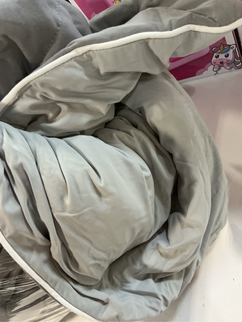 Condition photo showing Good Condition for cozy bliss x sorona® viscose natural fiber cooling comforter queen size, reversible silky smooth cooling blanket with q-max?0.45 for hot sleepers & night sweats, cool grey, 90"x90" cool grey queen(90"*90")