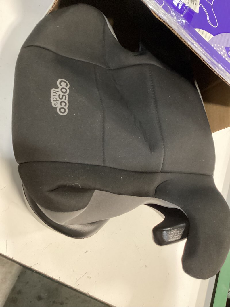 Condition photo showing As Is for cosco kids rise lx booster car seat, fossil black