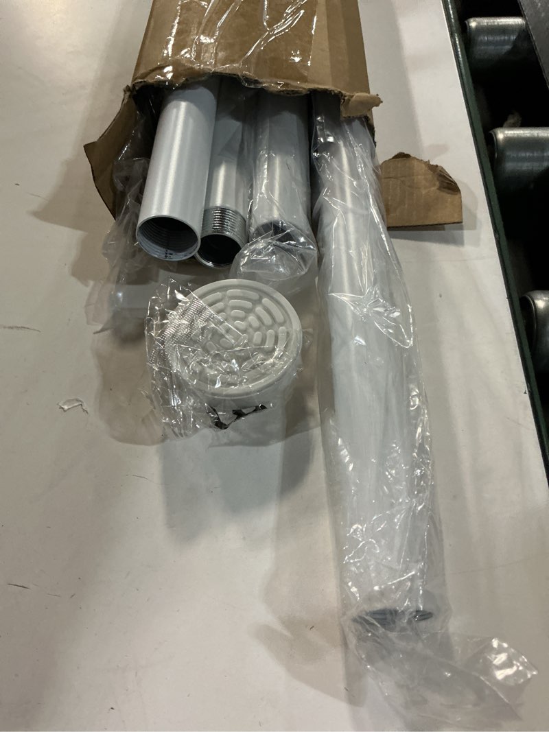 Condition photo showing Good Condition for mcrbeay shower curtain rod, 1" diameter heavy duty tension shower rod, non slip adjustable 28-74 inch no drill shower curtain rods spring tension for bathroom, shower stall, no rust, white 28-74 inches white