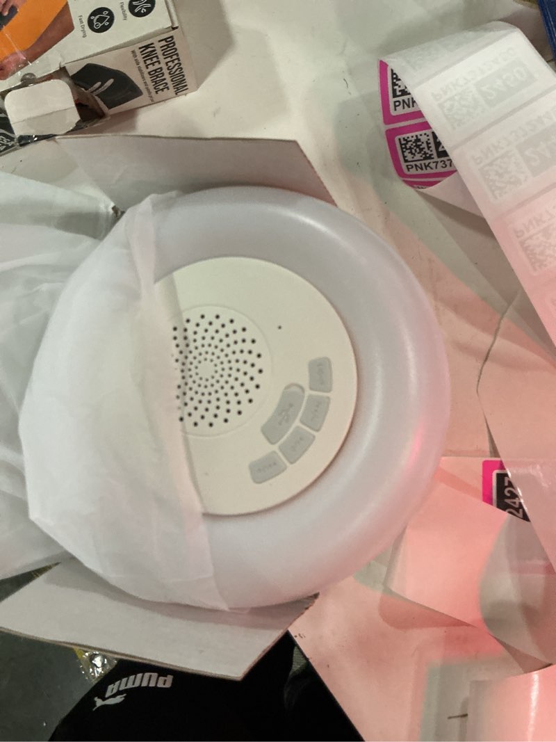 Condition photo showing New/Like New for 2 pack floating pool lights with bluetooth pool speaker, 2-in-1 rgb pool lights, ip68 waterproof, 360° hi-fi sound for pool, hot tub and outdoor parties