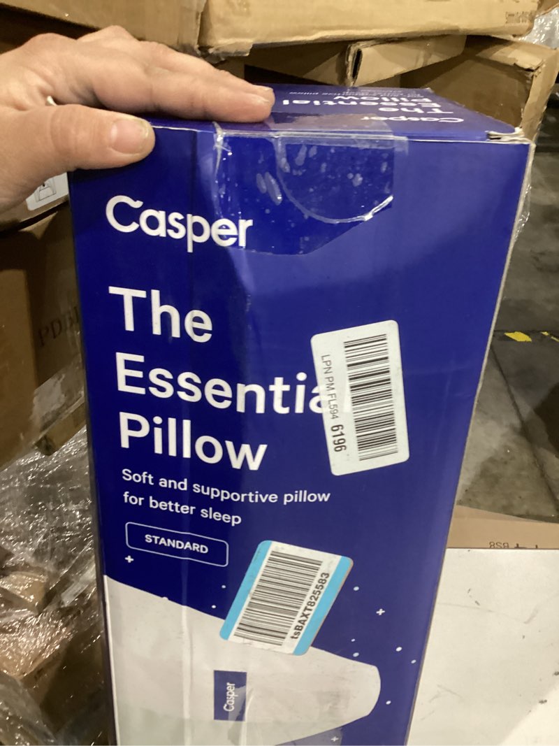 Condition photo showing New/Like New for Casper Sleep Essential Pillow for Sleeping, Standard, White Standard Essential Pillow Single Pack