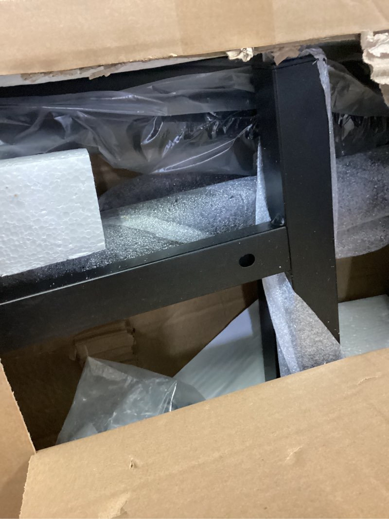 Condition photo showing Good Condition for tigerdad tilt overbed table with wheels, height adjustable rolling desk for king queen bed, tilting laptop cart mobile computer workstation, dekuwood tilt overbed table- dekuwood