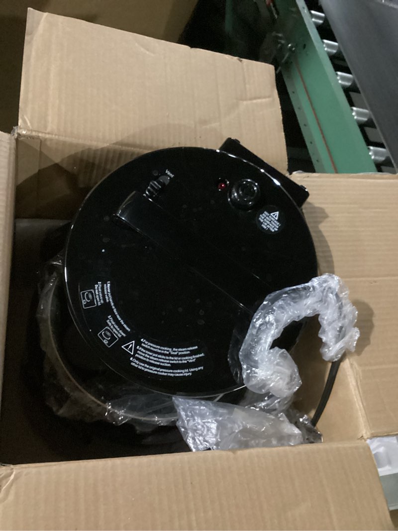 Condition photo showing As Is for 9-in-1 Electric Pressure Cooker, 1000W Instant Multi-Cooker with IMD Touchscreen, Olla de Presion, Non-Stick Pot, Rice Cook, Slow Cook, Steamer, Sauté, Warmer, Safe Venting, Silver 8 Qt 8 Quarts IMD Silver