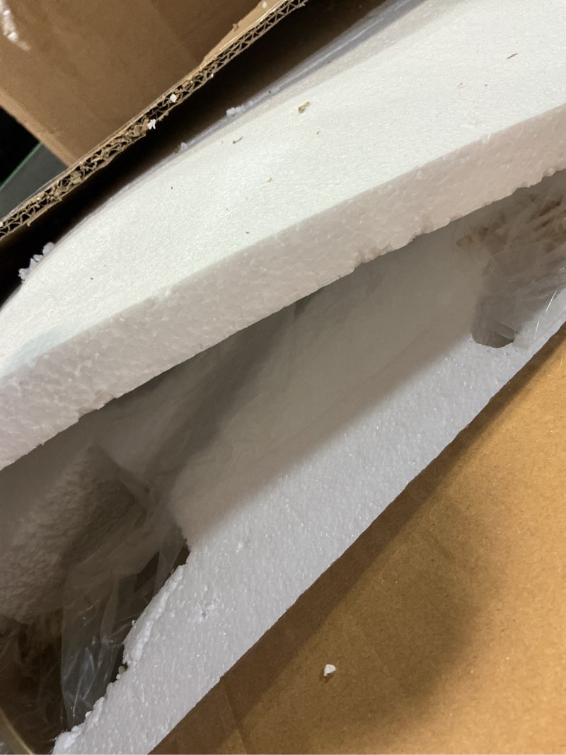 Condition photo showing Good Condition for White Ostrich Feather Floor Lamp, Luxury Resin Ostrich Feather Lamp,Romantic Standing Lamp for Living Room Sofa Bedside Bedroom and Office(New)