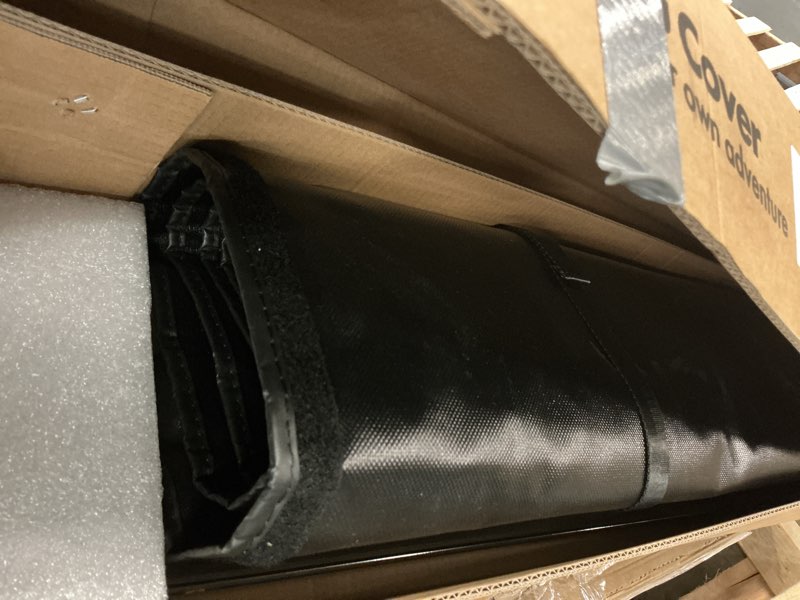 Condition photo showing As Is for yhtauto soft roll up truck bed tonneau cover w/auto locking function replacement for 2003-2023 dodge ram 1500/2500/3500, without ram box, 6'4" bed only