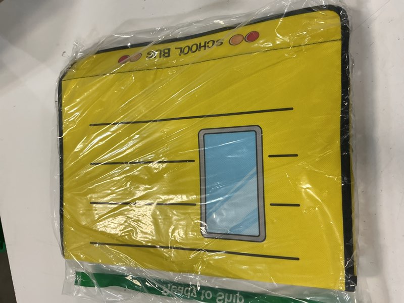Condition photo showing Good Condition for sweetude 2 pcs school bus treasure box for classroom, foldable chest storage toy box chest with lid treasure storage organizer bin for kids teachers toy prizes awards for students(yellow)