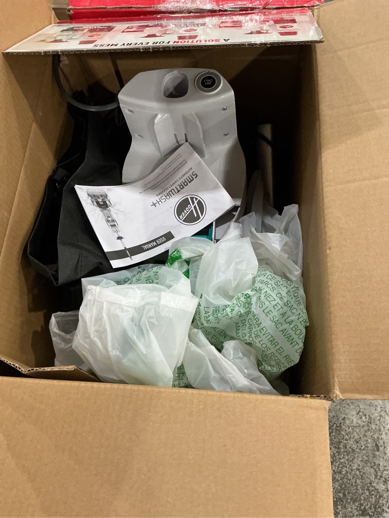 Condition photo showing As Is for Hoover SmartWash+ Automatic Carpet Cleaner Machine for Carpet and Upholstery, Deep Cleaning Carpet Shampooer Machine, Pair with a Hoover Carpet Cleaner Solution for a Bright, Refreshed Home