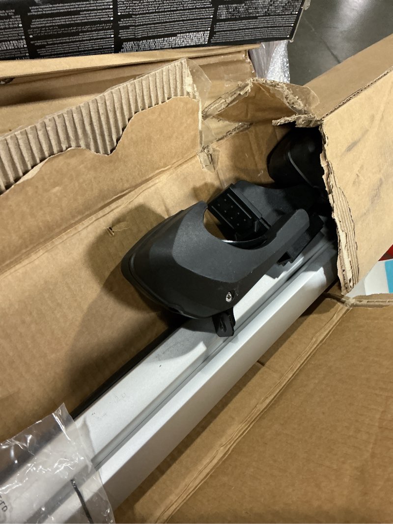 Condition photo showing Good Condition for Amazon Basics Cross Rail Roof Rack, 52 inches, Fits up to 46" Spans between Raised Side Rails with Gap, Pack of 2, Black/Silver