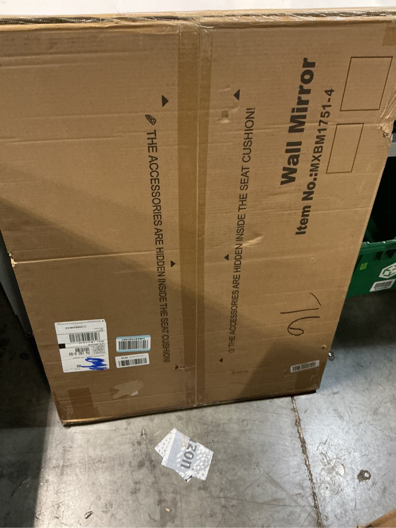 Condition photo showing New/Like New for silver wall mirror-beveled edge frameless mirror for bathroom, vanity, bedroom, rectangle mirrors ?32x24inch? silver 2 32"l x 24"w