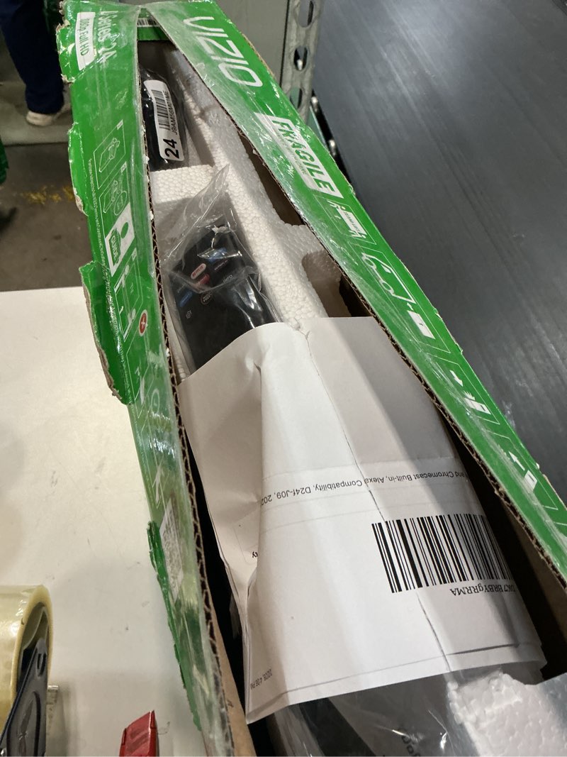 Condition photo showing As Is for VIZIO 24-inch D-Series Full HD 1080p Smart TV with Apple AirPlay and Chromecast Built-in, Alexa Compatibility, D24f-J09, 2022 Model