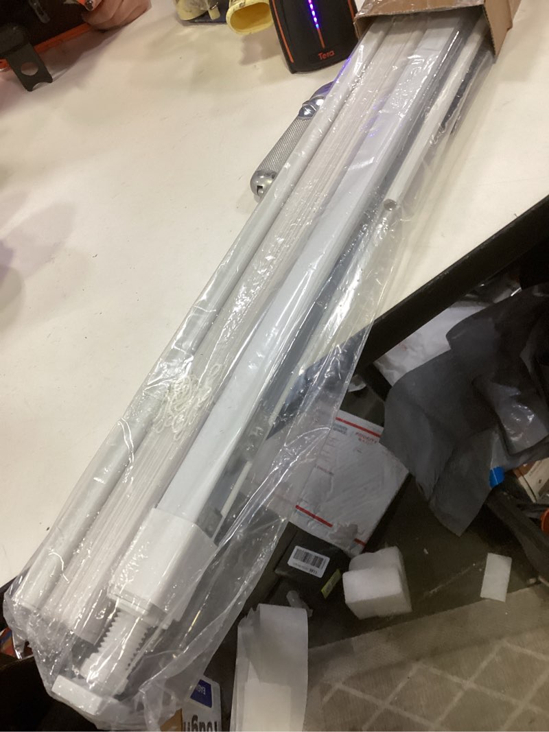 Condition photo showing Good Condition for LazBlinds No Tools No Drill 1" Vinyl Mini Blinds, Cordless Blinds for Windows, Light Filtering Horizontal Window Blinds & Shades, 41" W x 48" H, White Cordless-white 41" W x 48" H