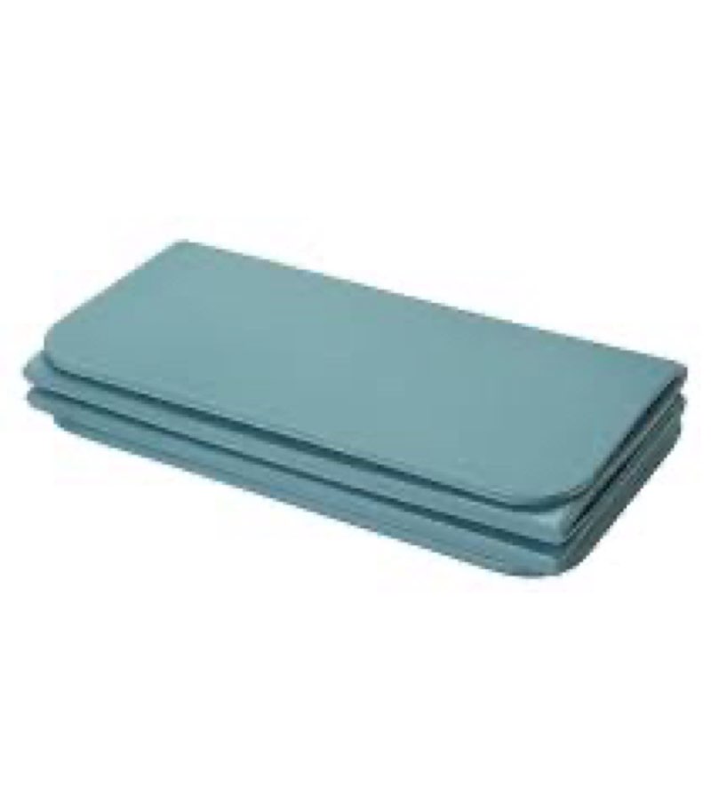Gaiam folding fitness mat 12mm dark teal