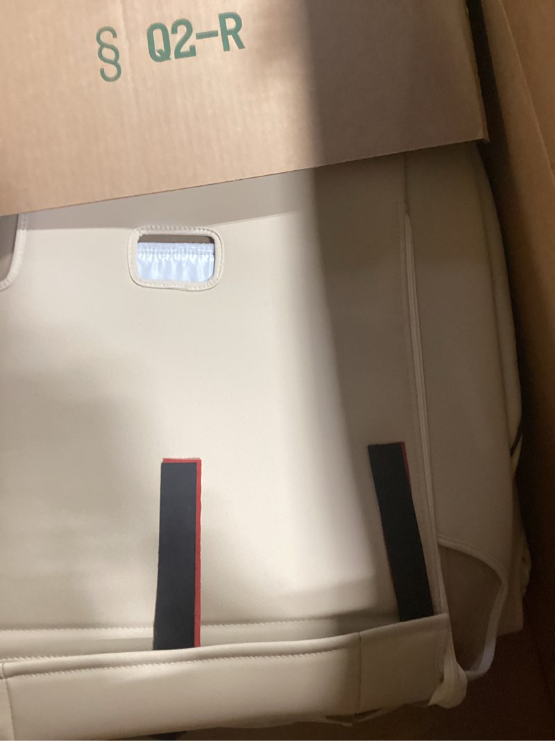 Condition photo showing New/Like New for ekr rav4 seat covers custom fit for toyota rav4 2021-2024 prime se,xse & 2019-2025 hybrid/phev se,xse, leather car seat cover full set for suv,faux leather(beige) beige 2019-2025(hybrid/prime/phev) xse/se