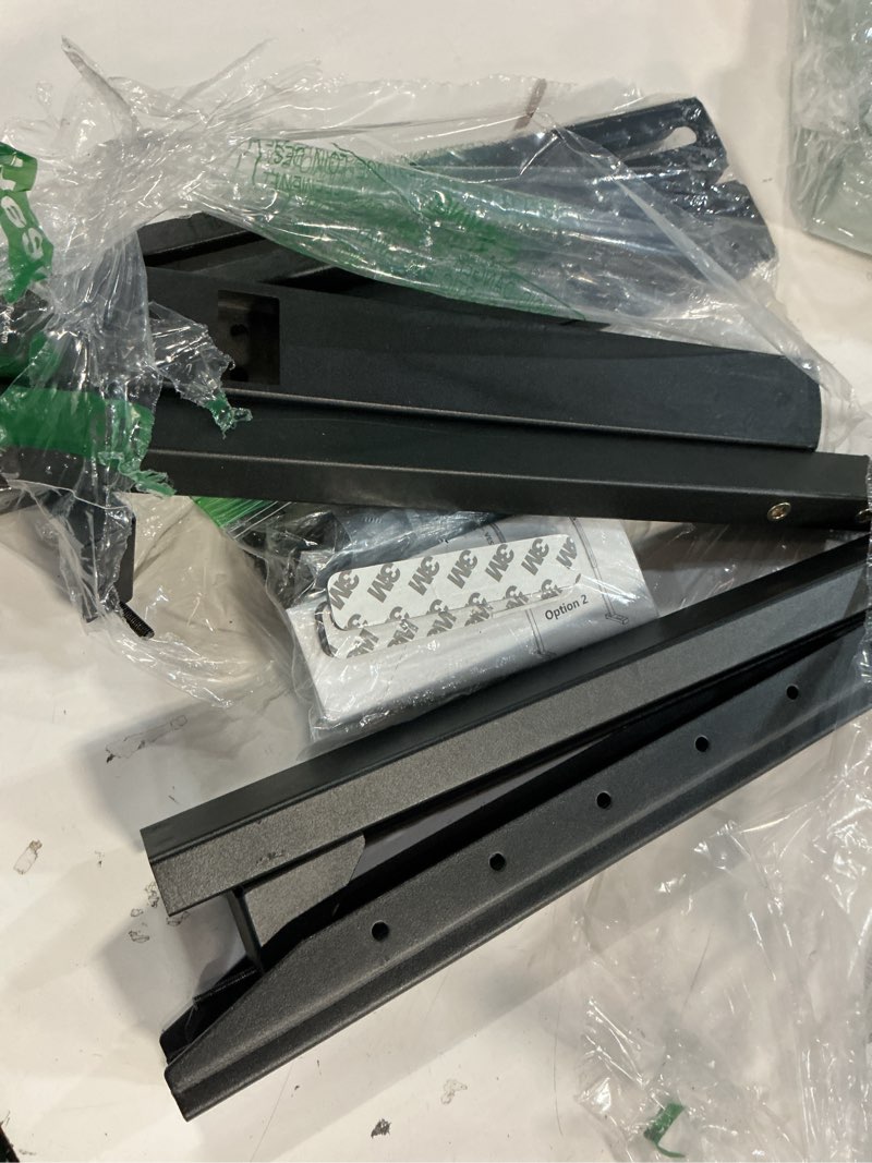 Condition photo showing Good Condition for rfiver table top tv stand with height adjustable tv legs, tv stands base with cable management for most 37 to 86 inch flat or curved tvs, steel tv feet holds up to 150 lbs, max vesa 800x600mm, black