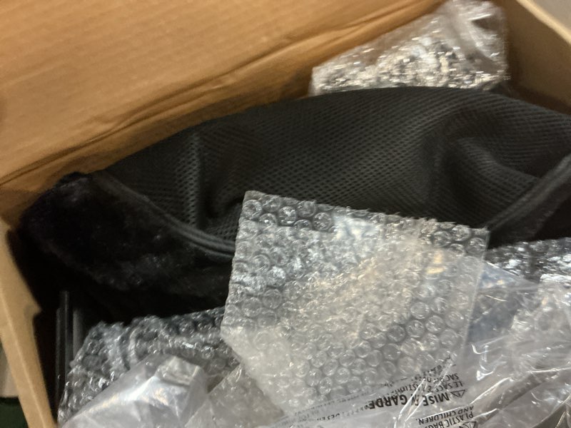 Condition photo showing New/Like New for cat desk bed - machine washable reversible cats hammock for large and kitten - 360° rotating & height adjustable - supports up to 45lbs - indoor cat nest furniture for office & game tables - black