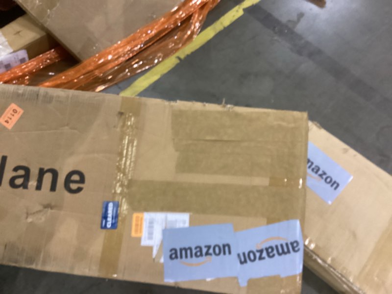 Condition photo showing As Is for 6 Panel Folding Room Divider Screen, Bamboo, for Separation, Beige, 67" H x 92.1" W Beige 6 Panel