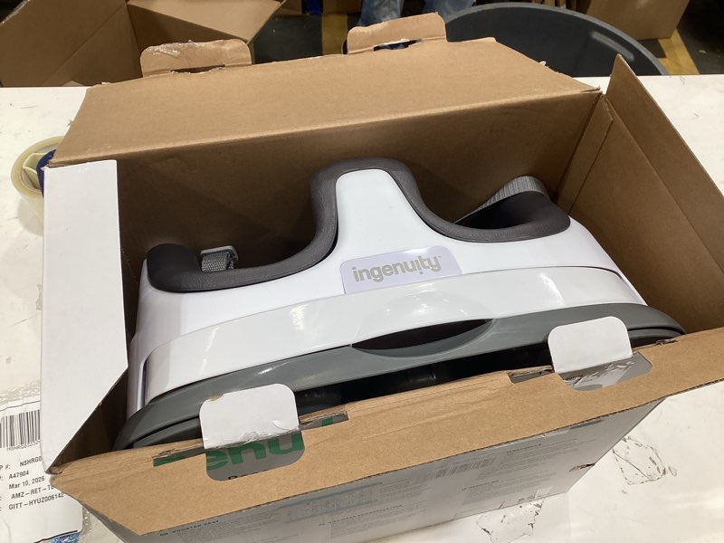 Condition photo showing Good Condition for Ingenuity Baby Base 2-in-1 Booster Feeding and Floor Seat with Self-Storing Tray - Slate