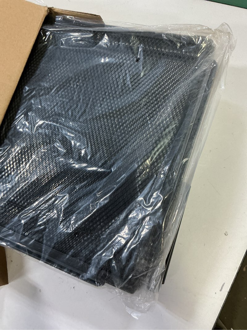 Condition photo showing Good Condition for PHINOX Under Bed Storage Containers with Wheels - Shoe Storage Organizer Drawer, Tool-free Assembly Metal Underbed Storage for Bedroom Clothes, Shoes, Blankets - 2Pack Black 2 Pack(23.6×23.6")