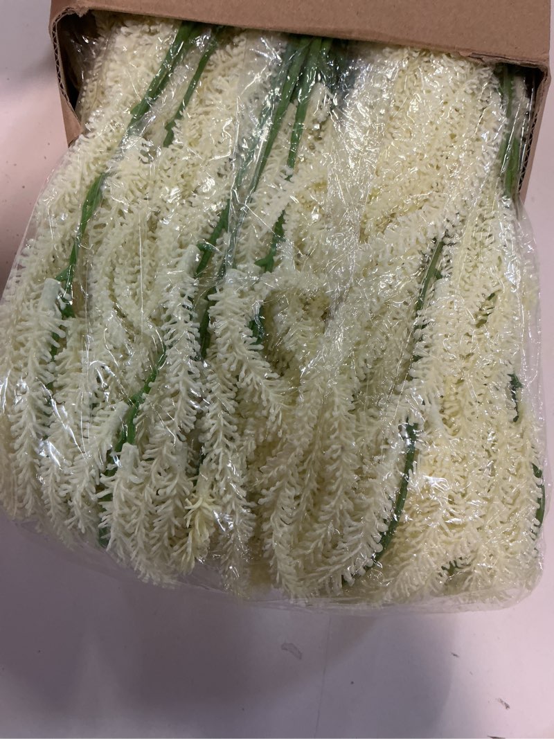 Condition photo showing Good Condition for suncalla 12 pcs amaranthus artificial flower hanging amaranthus faux string of pearls plant wall hanging decor for wedding floral arrangement home garden party supplies (beige,24 inch) beige 24 inch 12