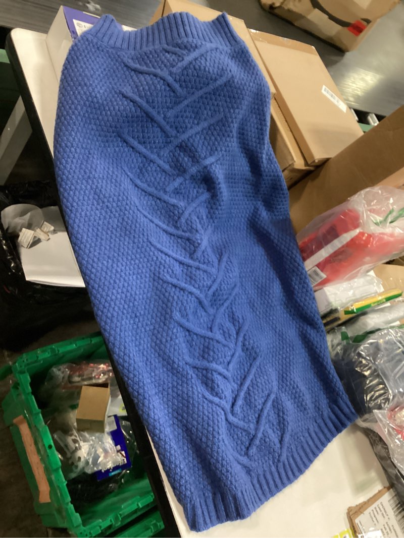 Condition photo showing As Is for IECOii Great Dane Sweater, XXXXXL Dog Sweater for Extra Large Dogs, Blue, Polyester, Winter, Warmth,